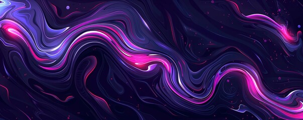 Abstract Surreal Fractals with Marble and Acrylic Effect