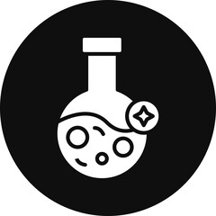 Elixir Glyph Black Circle Icon