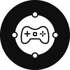 Framework Glyph Black Circle Icon