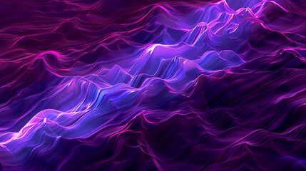 Obraz premium Abstract technology glowing wave background ,A purple wave with a metallic texture ,It is a very abstract and futuristic looking wave