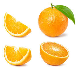 Orange isolated on white background