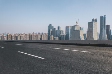 Modern Cityscape with Open Highway