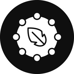 Antioxidant Vector Glyph Black Circle Icon