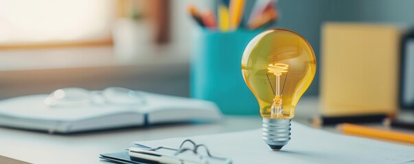 Inspirational brainstorming session, high-tech gadgets, innovative ideas