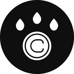 Vitamins Vector Glyph Black Circle Icon