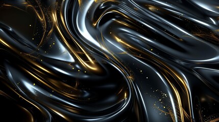 abstract background with liquid metal waves