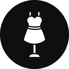 Dummy Vector Glyph Black Circle Icon