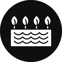 Ground Vector Glyph Black Circle Icon