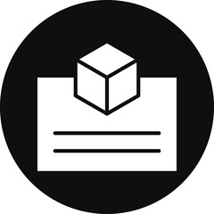 Blueprint Glyph Black Circle Icon