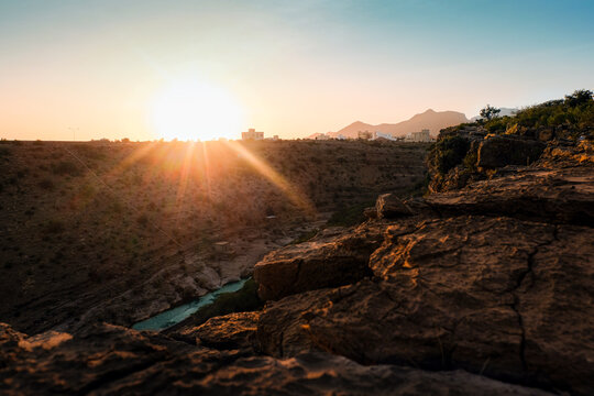 Sunset at Jabel Akhdar in Oman