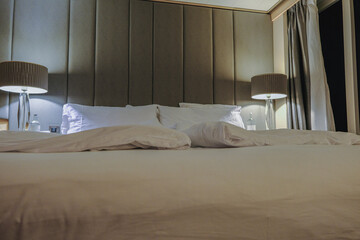 Luxurious ocean view or oceanview or outside balcony veranda cabin stateroom suite queen king...