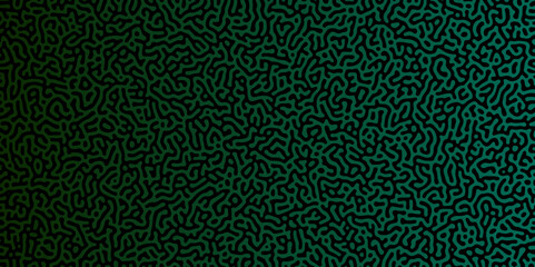 Abstract truing organic wallpaper Turing reaction diffusion monochrome seamless pattern with chaotic motion. Generative algorithm psychedelic background. Reaction-diffusion or truing pattern formation