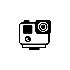 action camera icon eps vector illustration, isolated on white