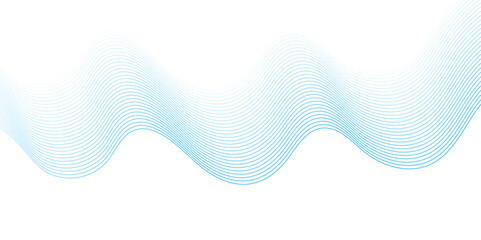 White wave curve lines banner background design. Abstract soft wave lines dynamic flowing blue light isolated background. Vector Illustration of the gray pattern of lines. stripes on white.	
