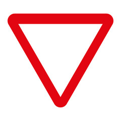 PRIORITY SIGNAL, R-1 - Yield - Give way - SVG