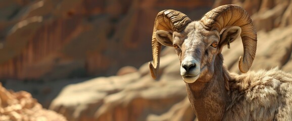 Desert Bighorn Sheep, A Subspecies Of Bighorn Sheep,High Resolution, Ultra HD