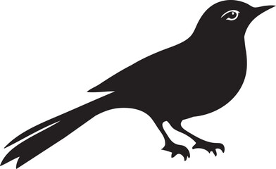 Bird silhouette vector art illustration