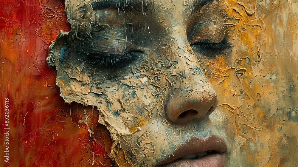 Poster develop rough smears and stains with unique textures, adding visual