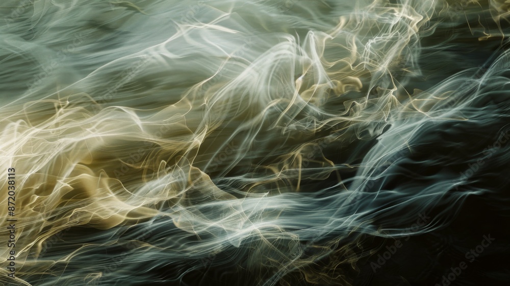 Canvas Prints Abstract Swirling Smoke.