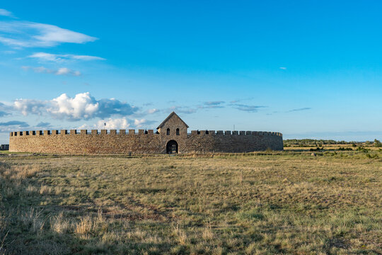 Eketorp is an Iron Age fort, located on southeastern Oland, Sweden, and extensively reconstructed and enlarged in the Middle Ages. Reliable reconstruction of a medieval town. 