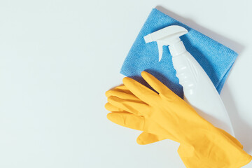 A bottle of cleaning spray