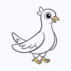Obraz premium Cartoon Dove