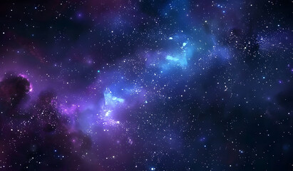 Fototapeta premium Starry sky, purple blue and dark background, galaxy background, universe background, starry night, deep space background, night sky background, galaxy background, stars in the sky,cosmic background.