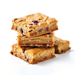 Stack of Cranberry Blondies.