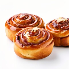 Freshly Baked Cinnamon Rolls with Icing.