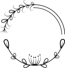 wedding Set of elegant floral logo elements. design vector file 