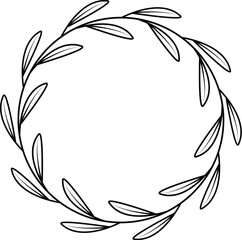 wedding Set of elegant floral logo elements. design vector file 