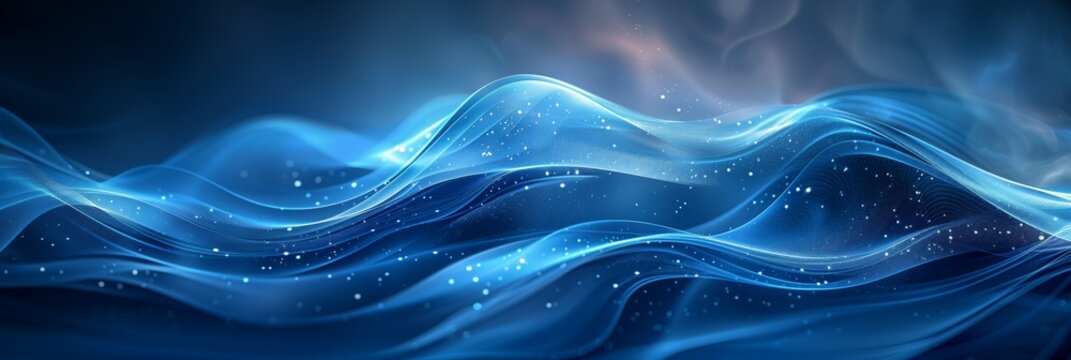 Beautiful abstract background with waves, illustration