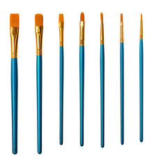 artistic paint brush isolated on white background