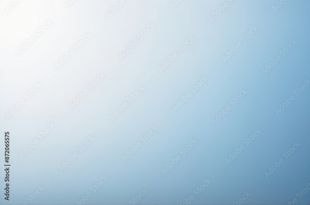 Wall mural smooth gradient from white to light blue creates simple calming background