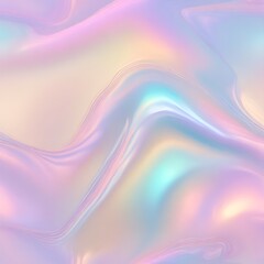 Fototapeta premium Holographic Abstract liquid background. Holo pastel poster. Pink-Blue art