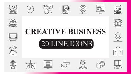 Creative Business icons pack
