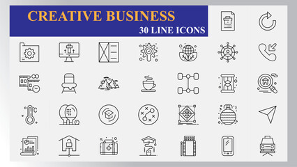 Creative Business icons pack