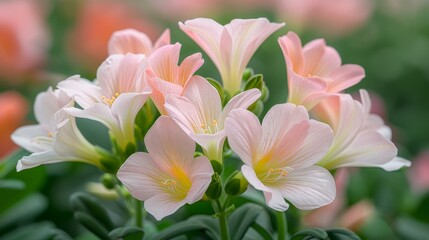 Fototapeta premium Pink and White Flowers in Garden