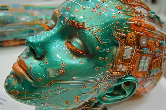 Futuristic Robotic Head