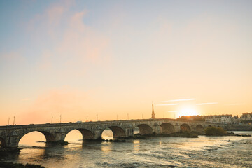 Golden hour bridge