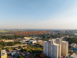 Foto aérea da cidade de Campinas, uma das maiores cidades do estado de São Paulo