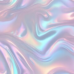 Holographic Abstract liquid background. Holo pastel poster. Pink-Blue art