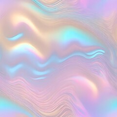 Holographic Abstract liquid background. Holo pastel poster. Pink-Blue art