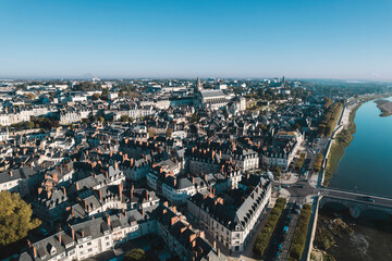 A river runs through it: an aerial view of nantes, france
