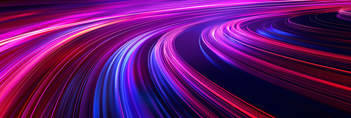 Abstract speed lights trails background showing fast motion