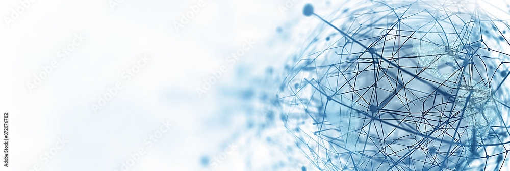Poster Abstract network sphere connecting global data points in cyberspace
