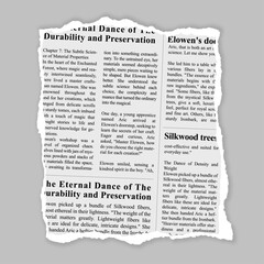 Naklejka premium torn newspaper page realistic with shadow on a transparent background