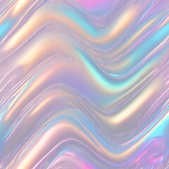 Holographic Abstract liquid background. Holo pastel poster. Pink-Blue art