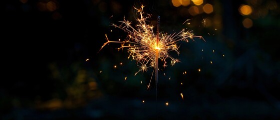 Fototapeta premium Luminous Night Stunning Firework Display Celebrating in the Dark Sky