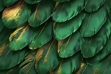 Obraz premium Generative ai on theme of beautiful texture bird feather for design natural abstract background